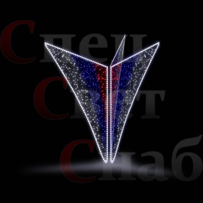 Стела трио "Факел" 2,1м триколор