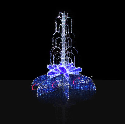 Зимний Светодиодный фонтан 4 х 4 м