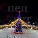 Уличная гирлянда "Звездное Небо" d=20м IP65 10м 90 нитей белый теплый