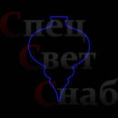 Светодиодное украшение для уличной ели Подвес 80см