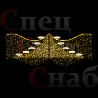 Светодиодная перетяжка "Весенняя капель" 4*1,3 м АКЦИЯ 