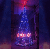 Большая Уличная Ёлка 4.5 м "Кремлевская" с макушкой Звезда