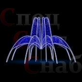 Светодиодный фонтан Скайлайн 2,5*4 м Синий